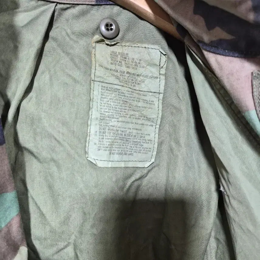 [BUNJANG] M65 Woodland Camo Field Jacket / M65 우드랜드 카모야상 필드 자켓