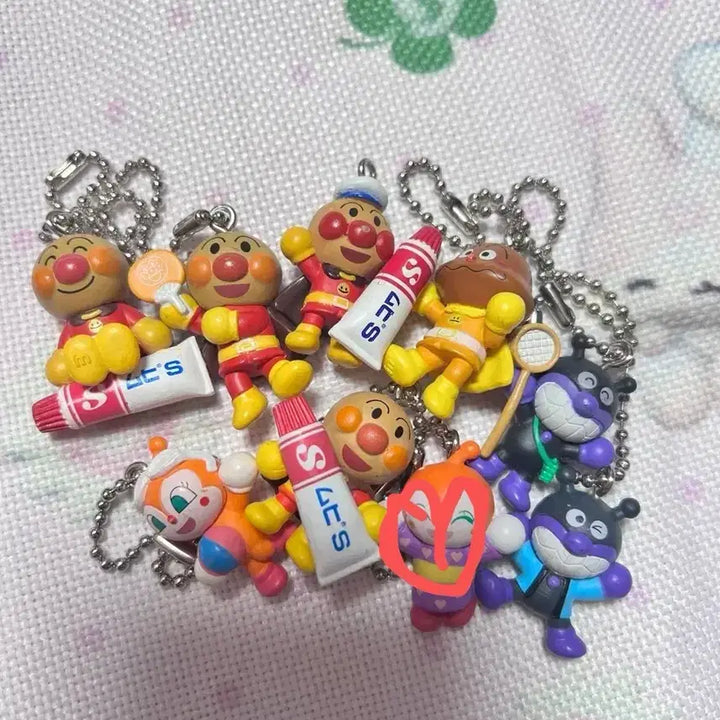 [BUNJANG] Vintage Anpanman Mini Figure Keychain / 고전 호빵맨 미니피규어 키링 호빵맨키링 호빵맨피규어키링