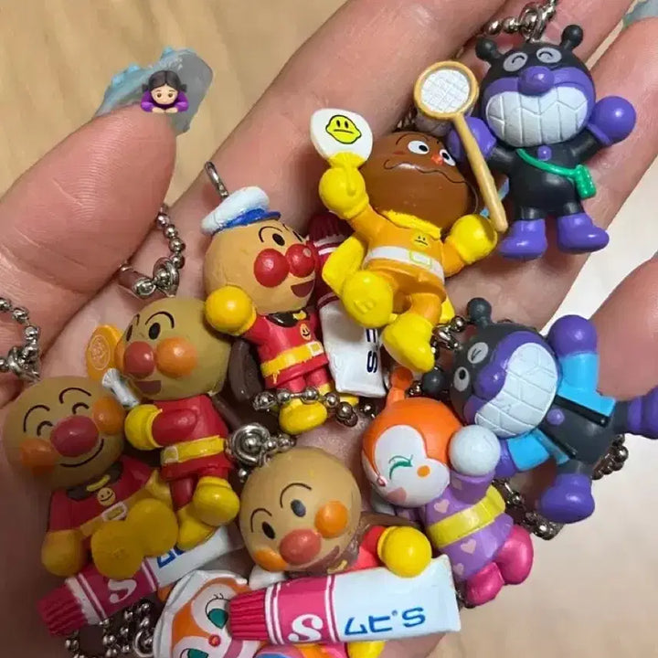 [BUNJANG] Vintage Anpanman Mini Figure Keychain / 고전 호빵맨 미니피규어 키링 호빵맨키링 호빵맨피규어키링