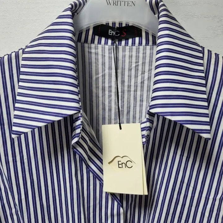 [BUNJANG] EnC Striped Shirt Dress / *새상품* EnC 스트라이프 셔츠 원피스
