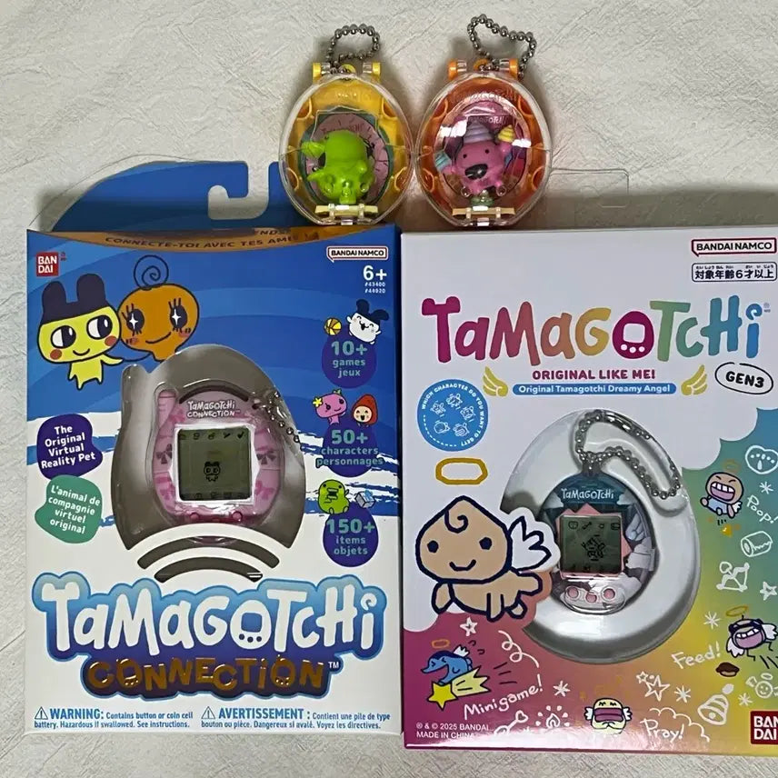[BUNJANG] Tamagotchi Angel, Connection Bundle Set with Keychain / (개봉) (일괄판매) 다마고치 엔젤, 커넥션 +키링