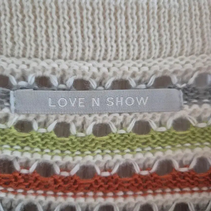 [BUNJANG] Love&amp;Show Punching Knit Cardigan Free Size / 러브앤쇼_펀칭 니트 가디건 F