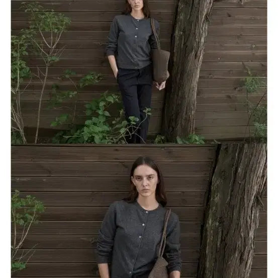 [BUNJANG] Modul Short Cardigan Grey / [2] 머듈 숏 가디건 그레이