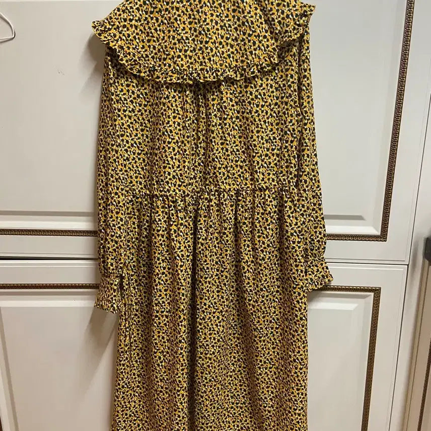 [BUNJANG] Juicy Judy Leopard Print Long Dress / 쥬시쥬디 호피 패턴 롱 원피스