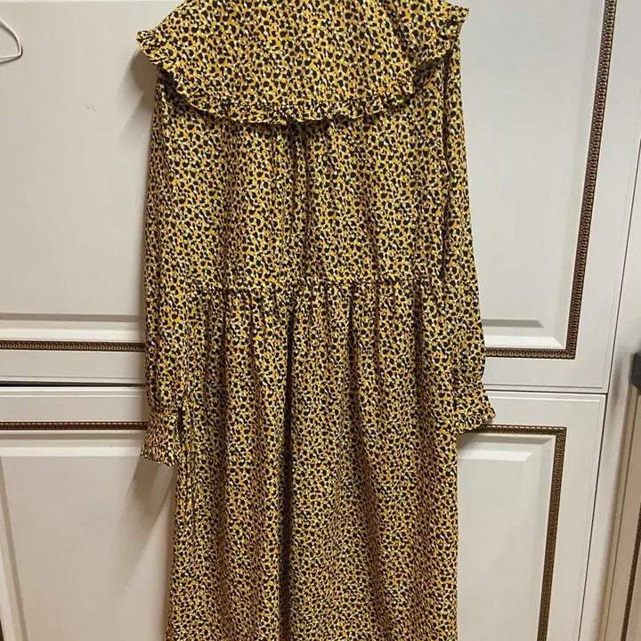 [BUNJANG] Juicy Judy Leopard Print Long Dress / 쥬시쥬디 호피 패턴 롱 원피스