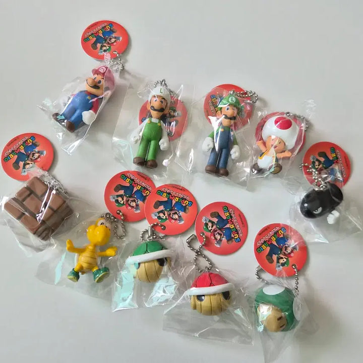 [BUNJANG] Nintendo Super Mario Figure Keychain Set / 닌텐도 슈퍼마리오 피규어키링 10종
