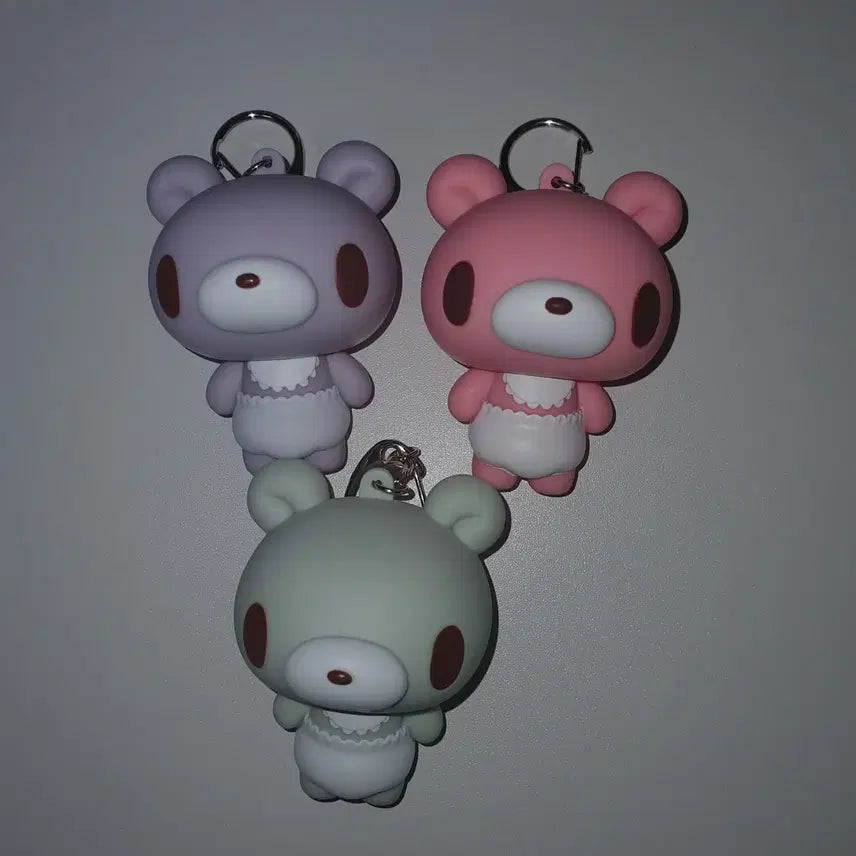 [BUNJANG] Baby Gloomy Bear Keyring Bundle Set / 베이비 글루미 베어 키링 그린 퍼플 핑크 일괄