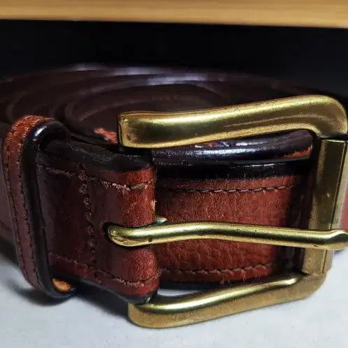[BUNJANG] Polo Ralph Lauren Vintage Western Leather Belt / 폴로랄프로렌 빈티지 웨스턴 통가죽 벨트 30