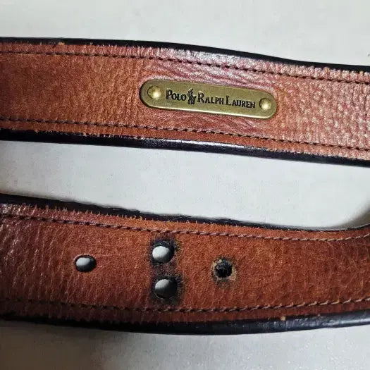 [BUNJANG] Polo Ralph Lauren Vintage Western Leather Belt / 폴로랄프로렌 빈티지 웨스턴 통가죽 벨트 30