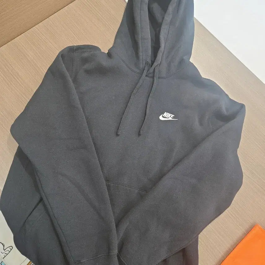 [BUNJANG] Nike Basic Logo Black Hoodie M Size / 나이키 블랙 후드티 M 사이즈
