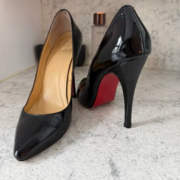 [BUNJANG] Christian Louboutin Patent Leather Pumps / 크리스찬 루부탱 블랙 페이턴트 펌프스힐