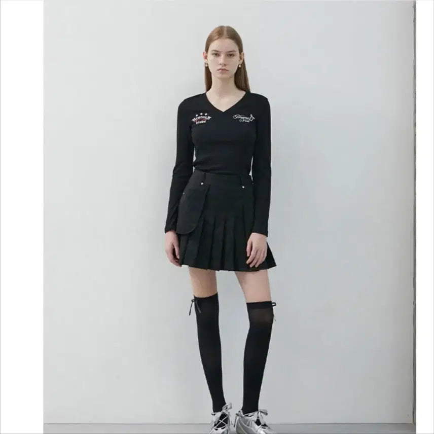 [BUNJANG] Egoist V-Neck Printed T-Shirt / 에고이스트브이넥프린팅티셔츠