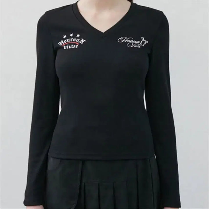 [BUNJANG] Egoist V-Neck Printed T-Shirt / 에고이스트브이넥프린팅티셔츠