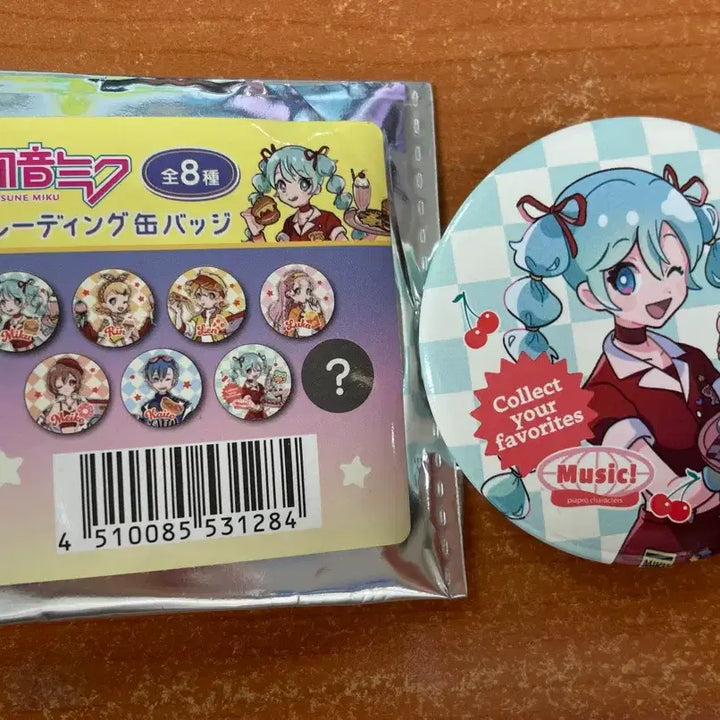 [BUNJANG] Hatsune Miku Random Trading Badge / 하츠네 미쿠 랜덤 뱃지(트레이딩 캔 배지)