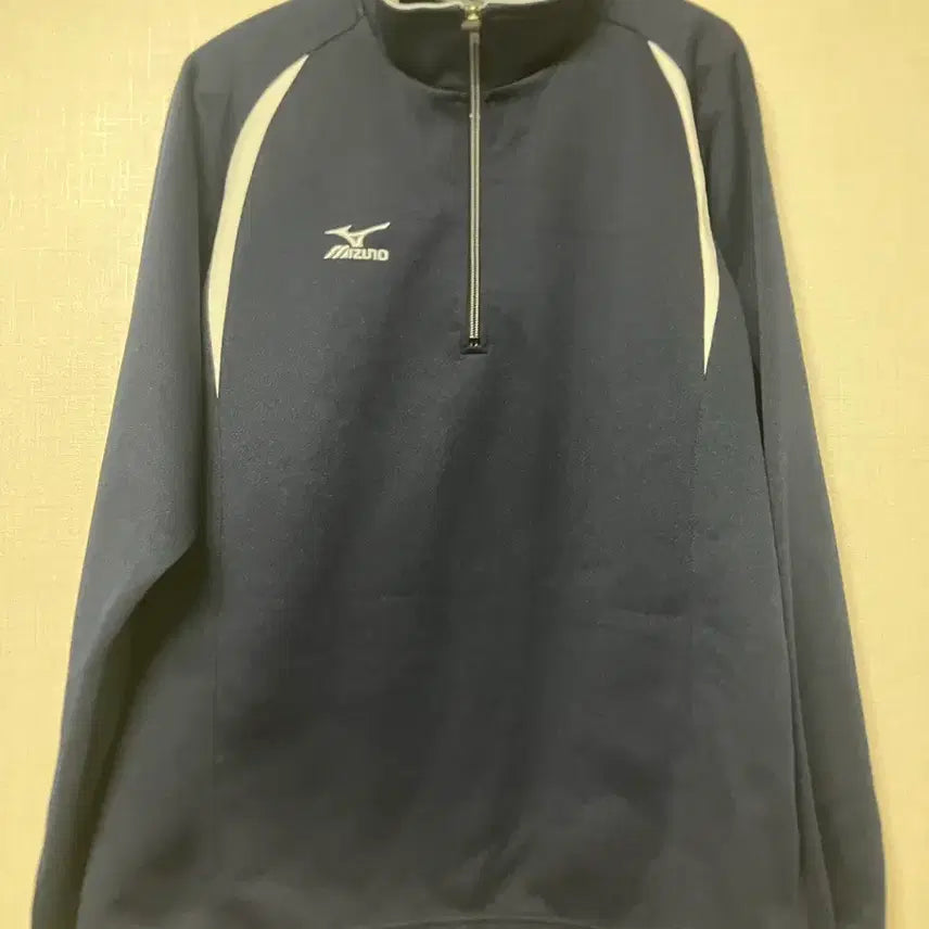 [BUNJANG] Mizuno Navy Half-Zip Top L / 미즈노 네이비 하프집업 L