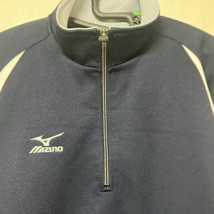 [BUNJANG] Mizuno Navy Half-Zip Top L / 미즈노 네이비 하프집업 L