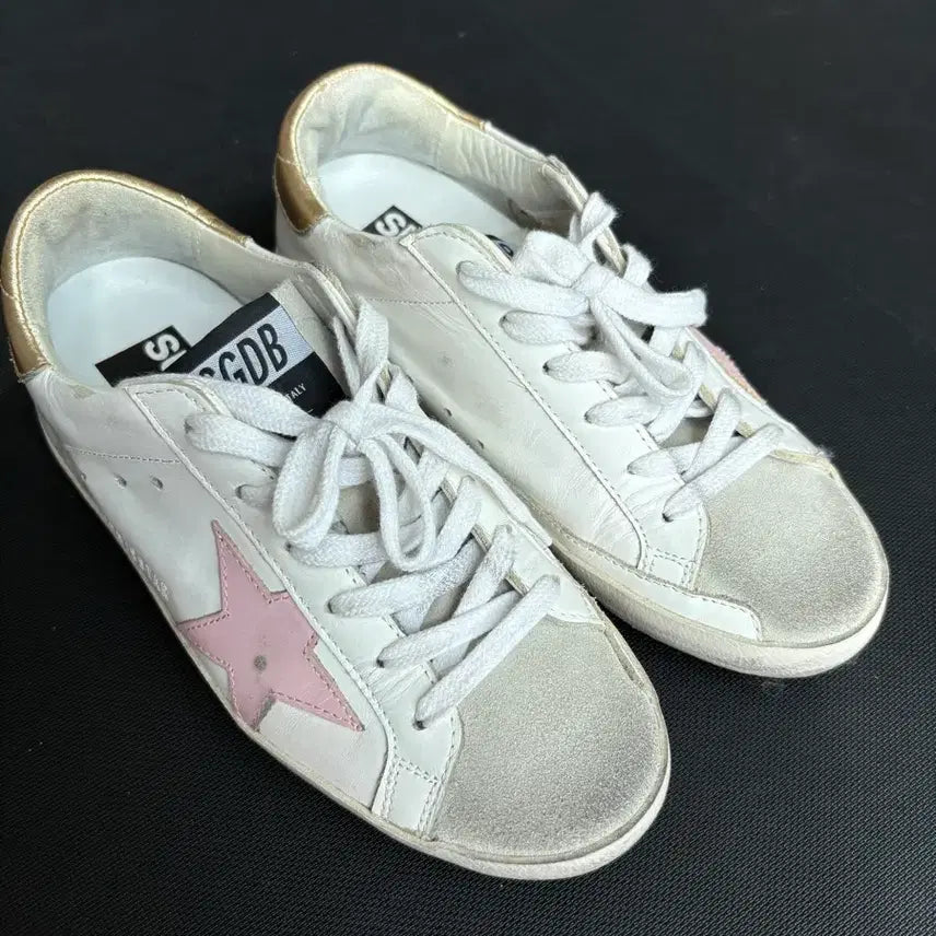 [BUNJANG] Golden Goose Superstar White/Pink Sneakers / 골든구스 슈퍼스타 흰/핑크 스니커즈