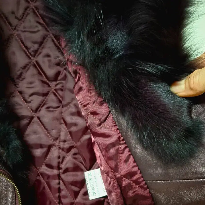 [BUNJANG] Compagna Fox Fur &amp; Lambskin Leather Rider Jacket / 거의새제품!꼼빠니아 천연폭스퍼 양가죽 라이더자켓