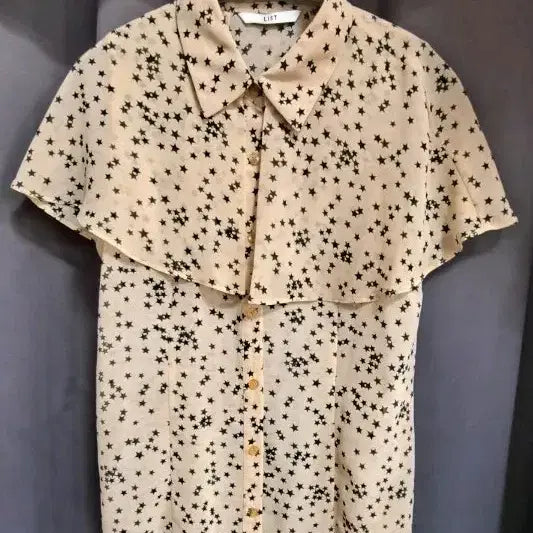 [BUNJANG] Pattern Blouse / 리스트 별 패턴 블라우스