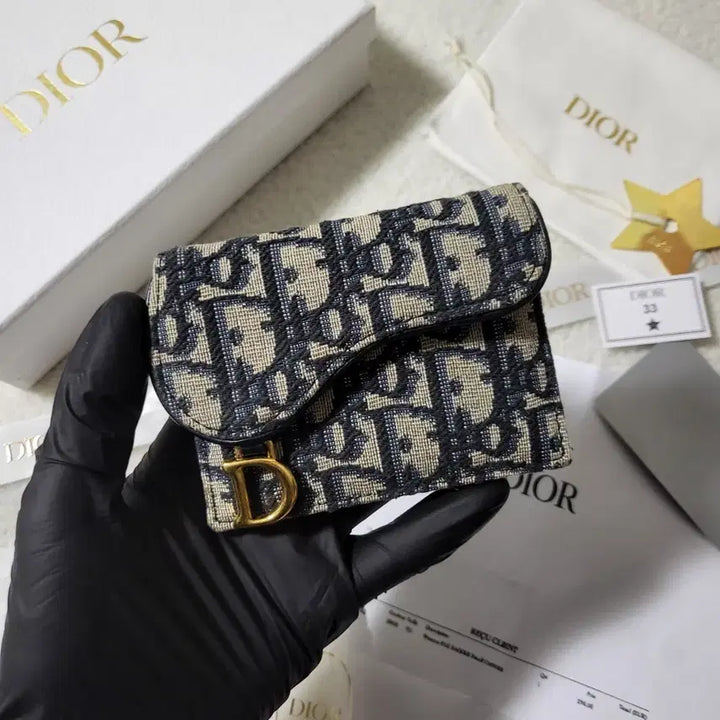 [BUNJANG] Dior Oblique Saddle Card Wallet / [새상품급/풀구성] 디올 오블리크 새들 카드지갑