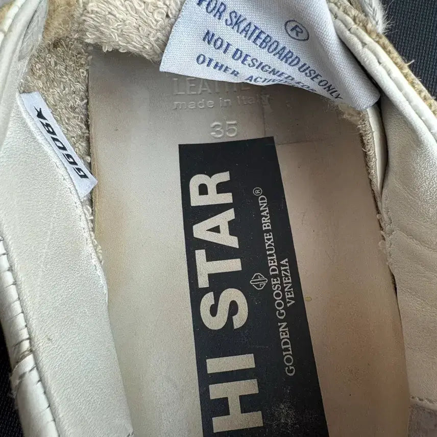 [BUNJANG] Golden Goose White Vintage Sneakers (High-Star) / 골든구스 화이트 빈티지 스니커즈(하이스타)