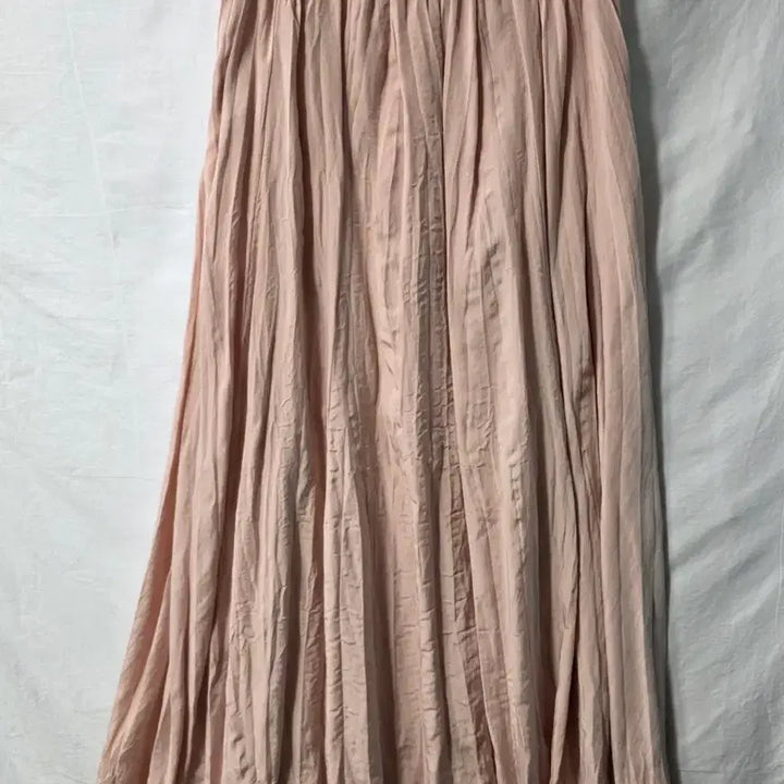 [BUNJANG] RAUM Pleated Long Skirt Pink / 라움 RAUM 핑크색 플리츠 롱 스커트