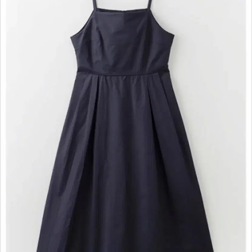 [BUNJANG] SPAO Navy Cotton Layered Long Dress M / 스파오 네이비 코튼 레이어드형 원피스 M