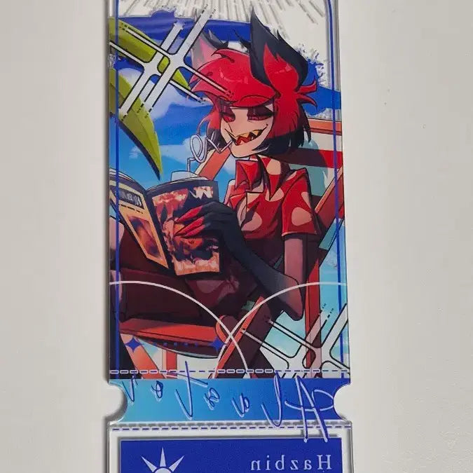 [BUNJANG] Hazbin Hotel Alastor Acrylic Ticket / 해즈빈호텔 알래스터 비공굿 아크릴 티켓 판매합니다
