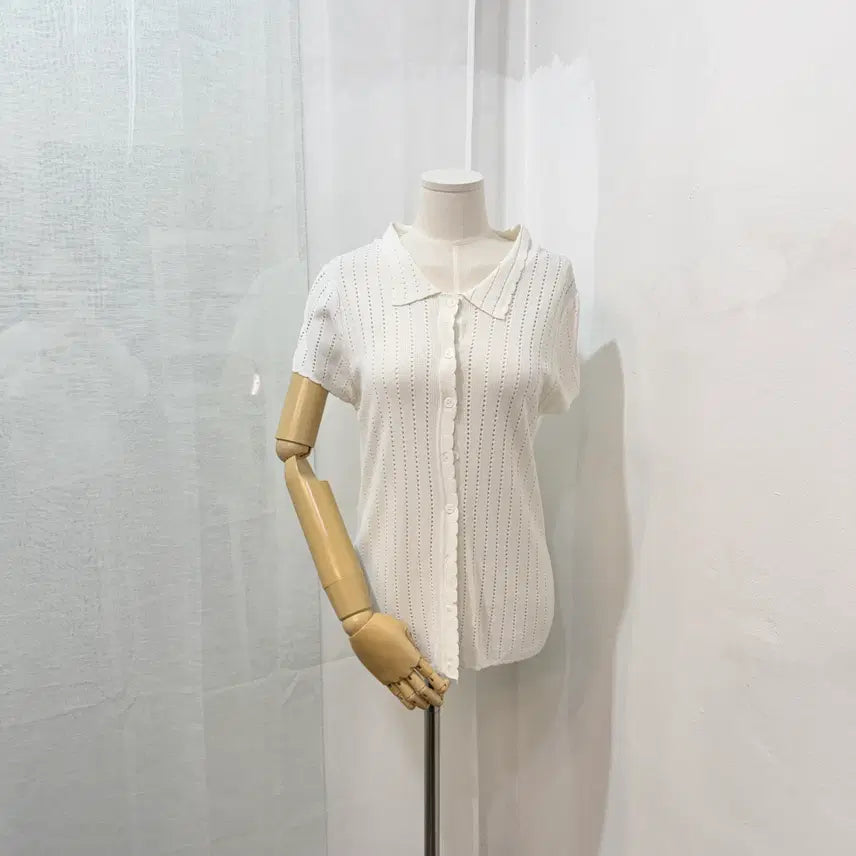 [BUNJANG] Pointel Summer Punching Cardigan / 포인텔 가디건 펀칭가디건 반팔가디건 여름니트 3238
