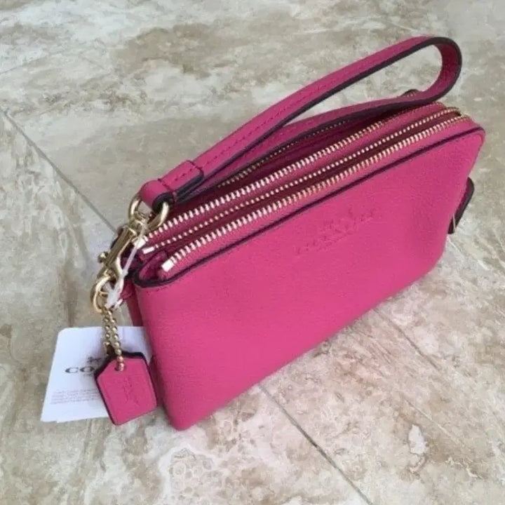 [BUNJANG] Coach Double Zipper Wristlet Wallet / 코치  [새상품]
