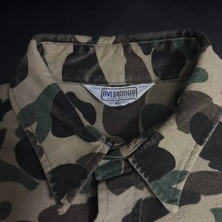 [BUNJANG] Five Brother Camo Military Shirt / 파이브 브라더 five brother 카모 camo shirt