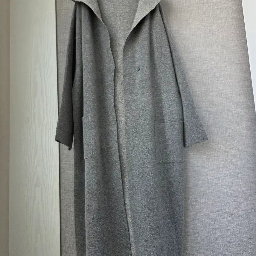 [BUNJANG] BLOOM Hooded Long Knit Coat / BLOOM 후드 롱니트코트