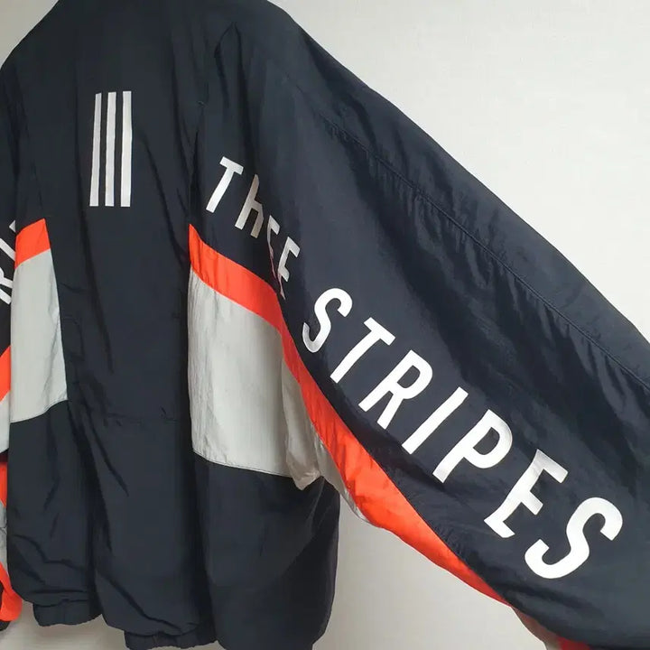 [BUNJANG] Adidas Colorblock Windbreaker Jacket Black XL / 아디다스 바람막이 오버핏 컬러블록 윈드자켓 블랙 XL