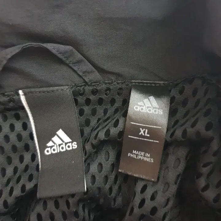 [BUNJANG] Adidas Colorblock Windbreaker Jacket Black XL / 아디다스 바람막이 오버핏 컬러블록 윈드자켓 블랙 XL