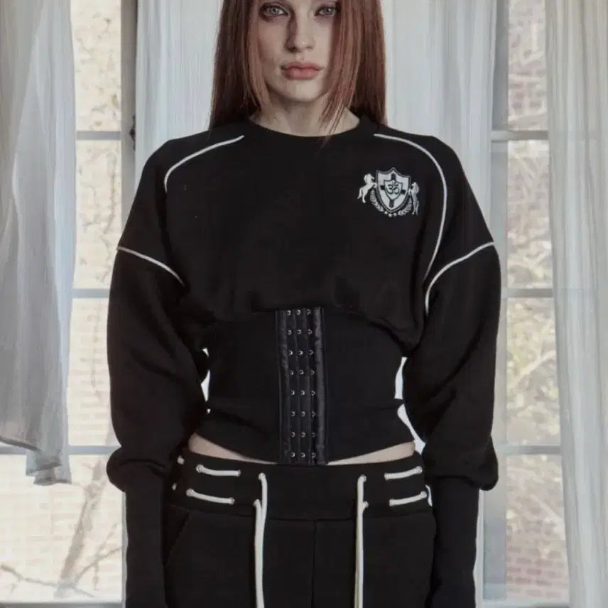 [BUNJANG] Piarche Corset Crop Top / Piarche 피아체 corset crop T