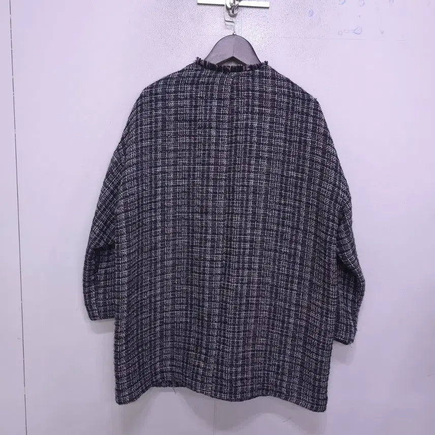 [SOLD OUT] 써스데이아일랜드) 루즈핏 오픈 트위드 자켓 -F
