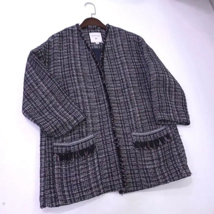[SOLD OUT] 써스데이아일랜드) 루즈핏 오픈 트위드 자켓 -F