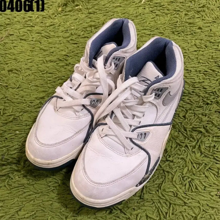 [BUNJANG] Nike Air White High-Top Sneakers / 나이키 에어 화이트 하이탑 스니커즈 신발 245