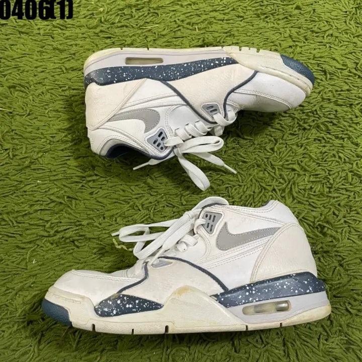[BUNJANG] Nike Air White High-Top Sneakers / 나이키 에어 화이트 하이탑 스니커즈 신발 245