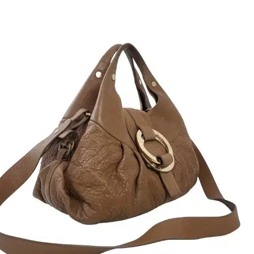 [BUNJANG] Bulgari Chandra Bag Camel 2-Way Leather / 정품 불가리 찬드라백 카멜 2-WAY