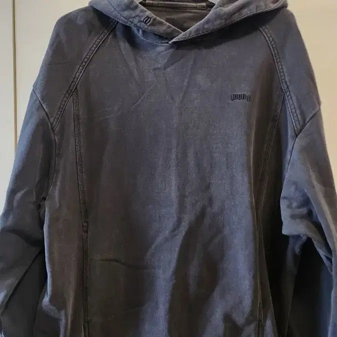 [BUNJANG] Juun.J Cotton Stitch Garment Dyed Hoodie Grey L / 준지 코튼 스티치 가먼트다잉 후드 그레이 L사이즈 실사이즈 XXL