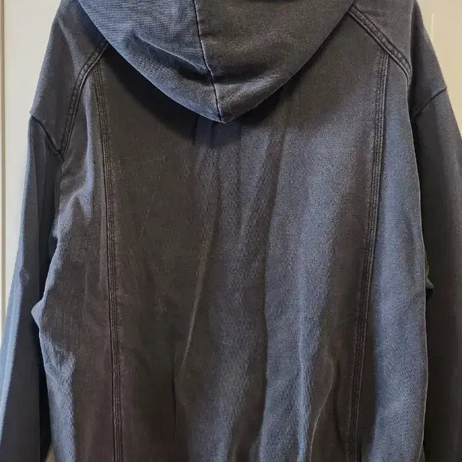 [BUNJANG] Juun.J Cotton Stitch Garment Dyed Hoodie Grey L / 준지 코튼 스티치 가먼트다잉 후드 그레이 L사이즈 실사이즈 XXL