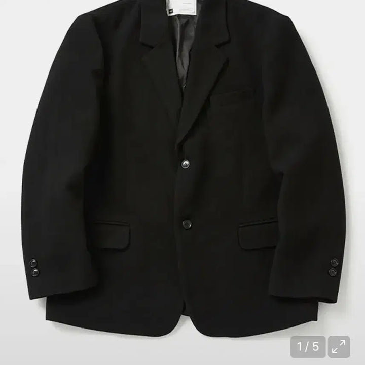[BUNJANG] Wool Blend Oversized Blazer Jacket / 윗 울 오버 블레이저 블랙 자켓