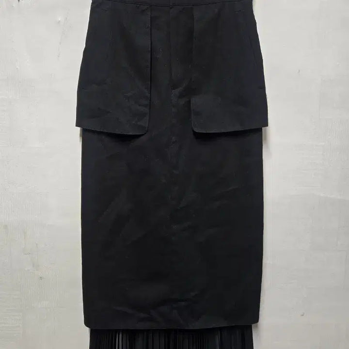 [BUNJANG] Giltfree Layered Pleated Maxi Skirt / 길트프리 레이어드 플리츠 스커트 S