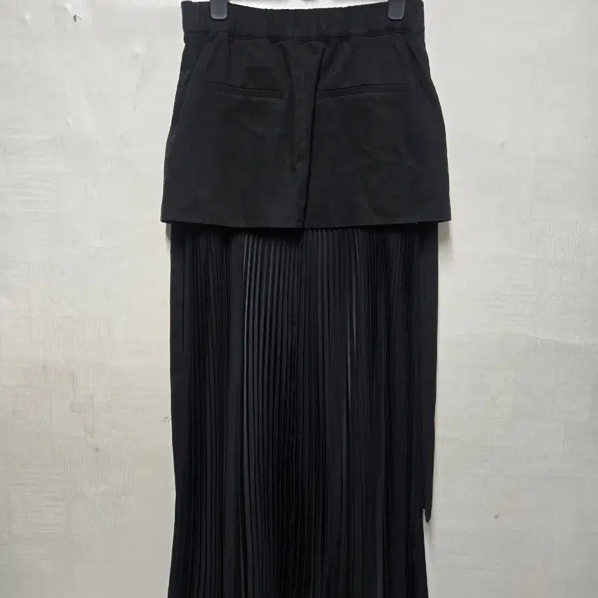 [BUNJANG] Giltfree Layered Pleated Maxi Skirt / 길트프리 레이어드 플리츠 스커트 S