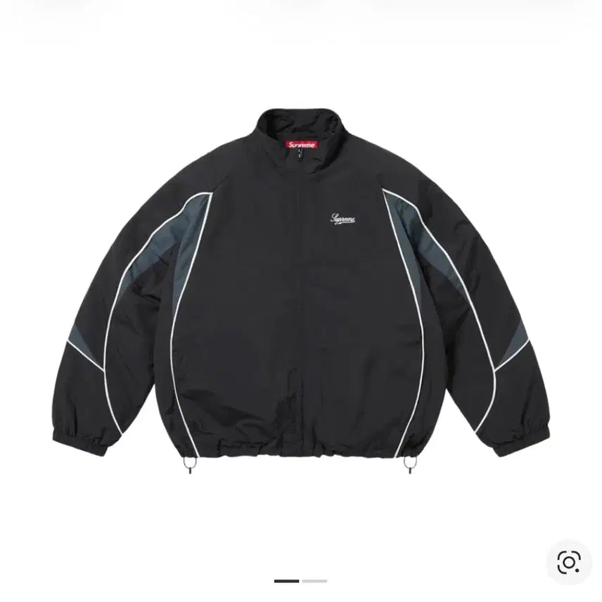 [BUNJANG] Supreme Contrast Piping Track Jacket / 슈프림 콘트라스트 파이핑 트랙 자켓 블랙 - 25FW