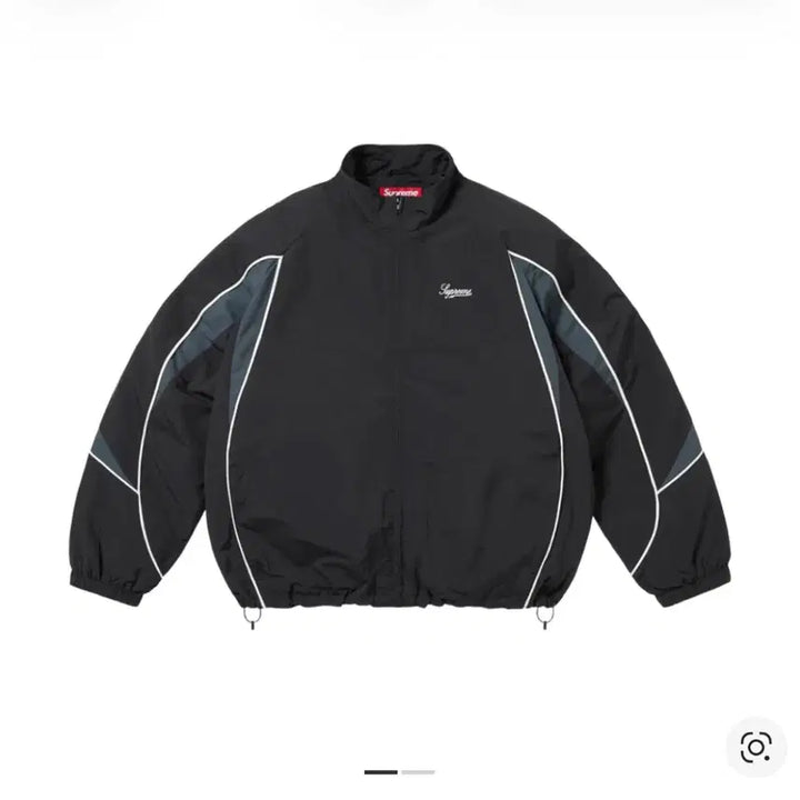[BUNJANG] Supreme Contrast Piping Track Jacket / 슈프림 콘트라스트 파이핑 트랙 자켓 블랙 - 25FW