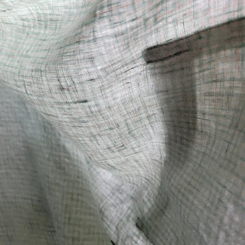 [BUNJANG] Shamale Green Linen 100% Check Jacket / Shamale 그린 린넨100 잔체크자켓