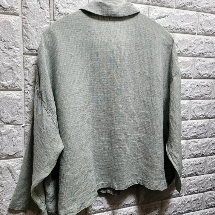 [BUNJANG] Shamale Green Linen 100% Check Jacket / Shamale 그린 린넨100 잔체크자켓