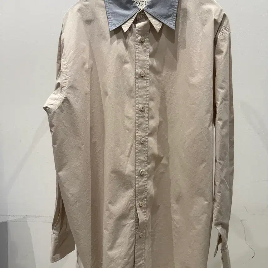 [BUNJANG] Recto 25SS Contrast Double Collar Shirt / 렉토 25SS 콘트라스트 더블 카라 셔츠